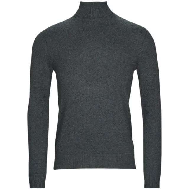Jack & Jones Trui Jack & Jones JJEEMIL KNIT ROLL NECK Antraciet