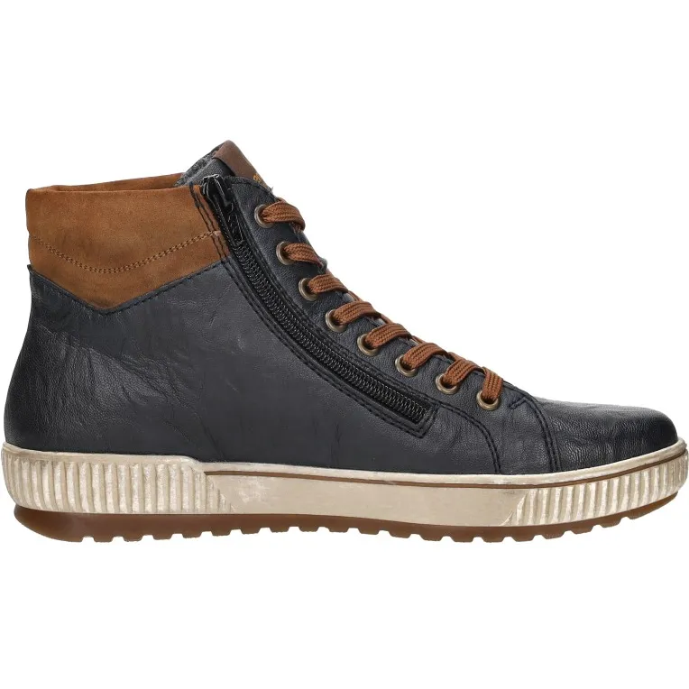 Remonte D077216 hoge sneaker blauw