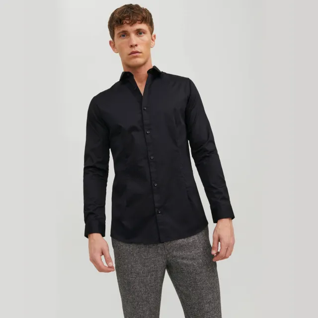 Jack & Jones PREMIUM zakelijk overhemd zwart