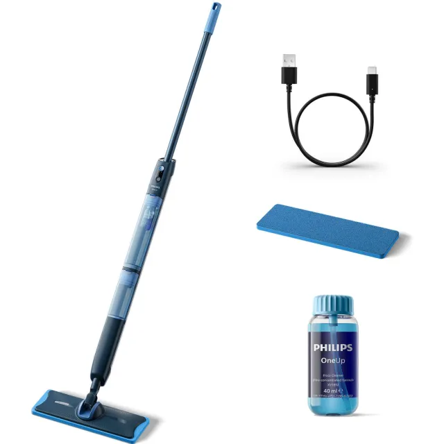 Philips OneUp elektrische dweil 5000 series XV5113/01 Blauw