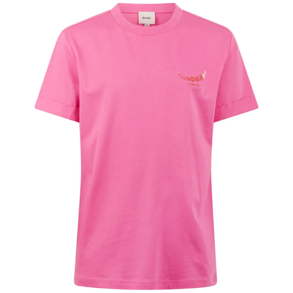 Shoeby T-shirt met backprint roze, foto 2
