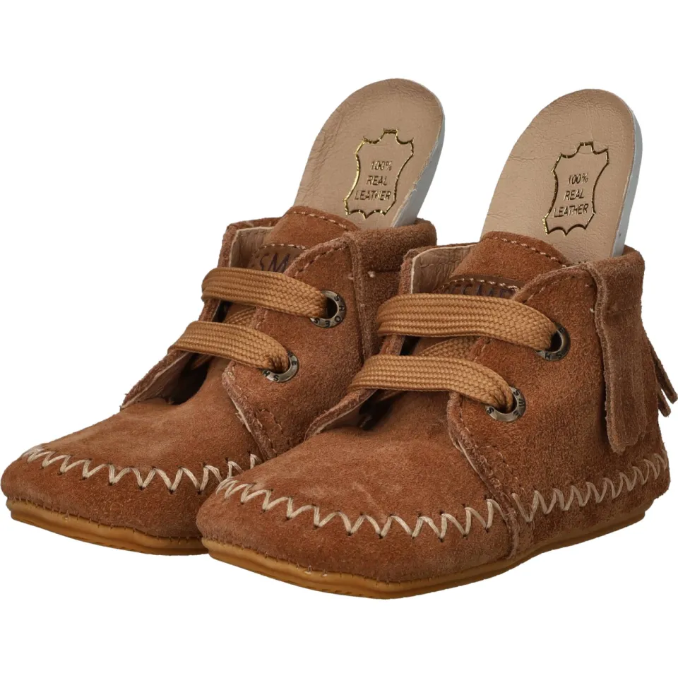 Shoesme Babyproof Veterboots Meisjes Cognac, foto 7