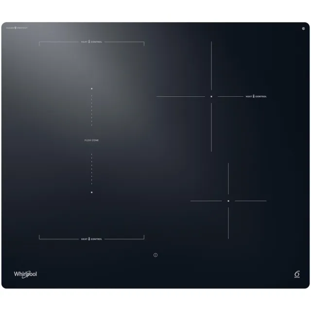 Whirlpool WTX6014DCF kookplaat zwart