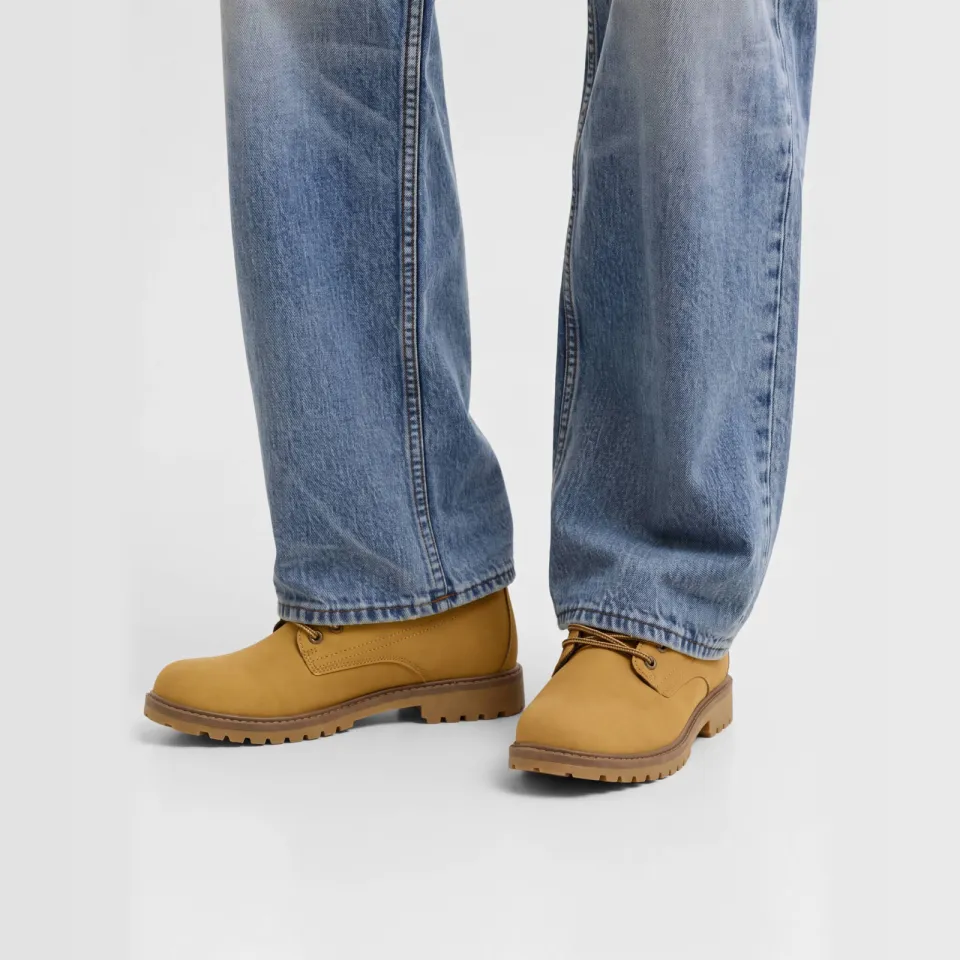 Jack & Jones enkelboots met profielzool - okergeel, foto 5