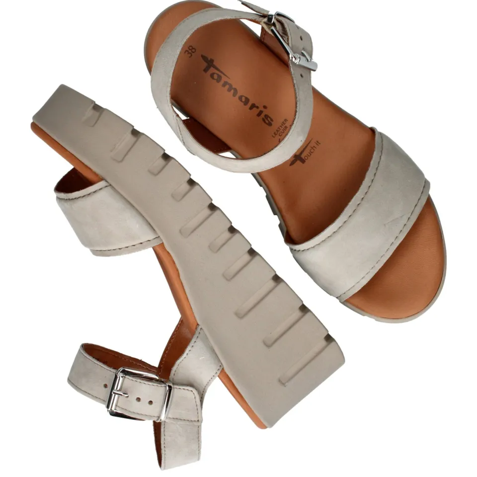 Tamaris plateausandaal taupe, foto 7