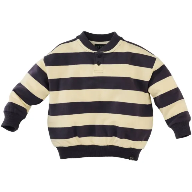 Z8 mini gestreepte sweater - donkerblauw/geel, foto 2