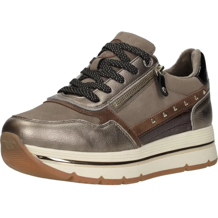 Mustang Noel lage sneakers taupe, foto 3
