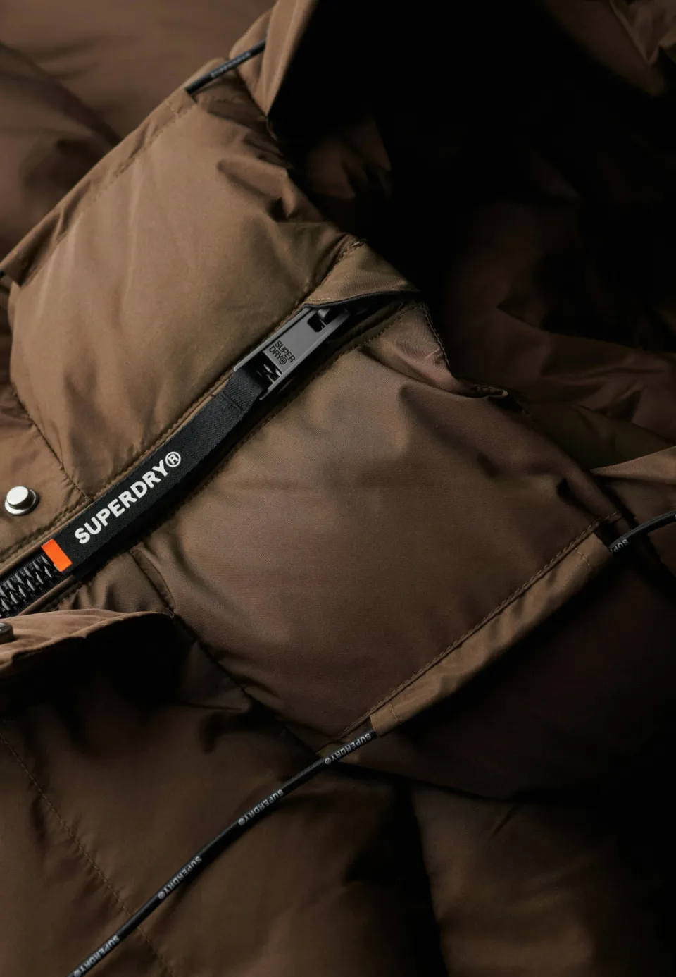Superdry 5 Baffle Sports winterjas bruin, foto 8