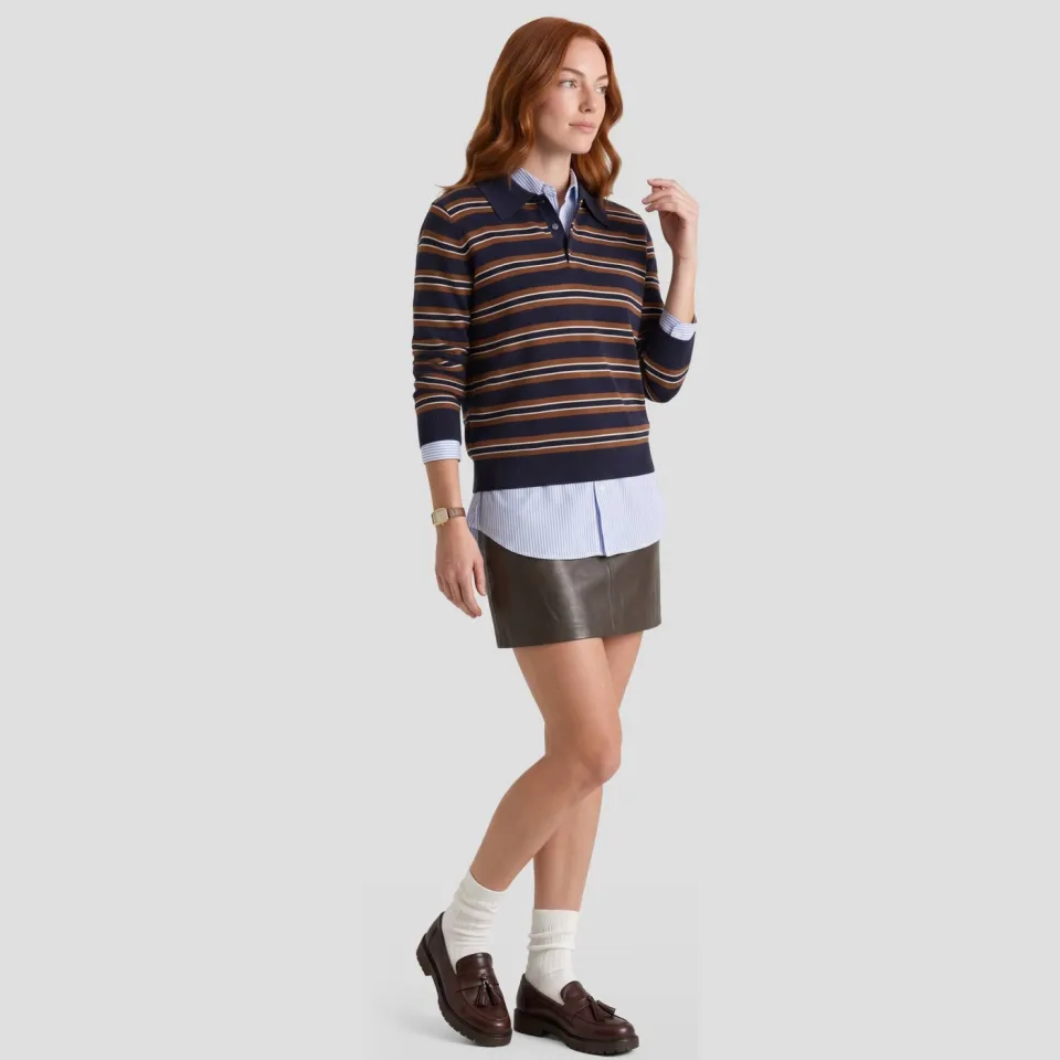 Notre-V Polo Nv-iska Donkerblauw