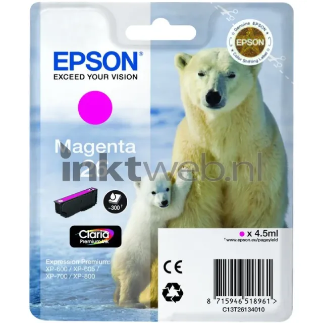Epson 26 magenta (Origineel)