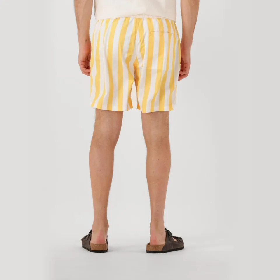 Scotch & Soda Striped mid-length zwemshort geel, foto 3