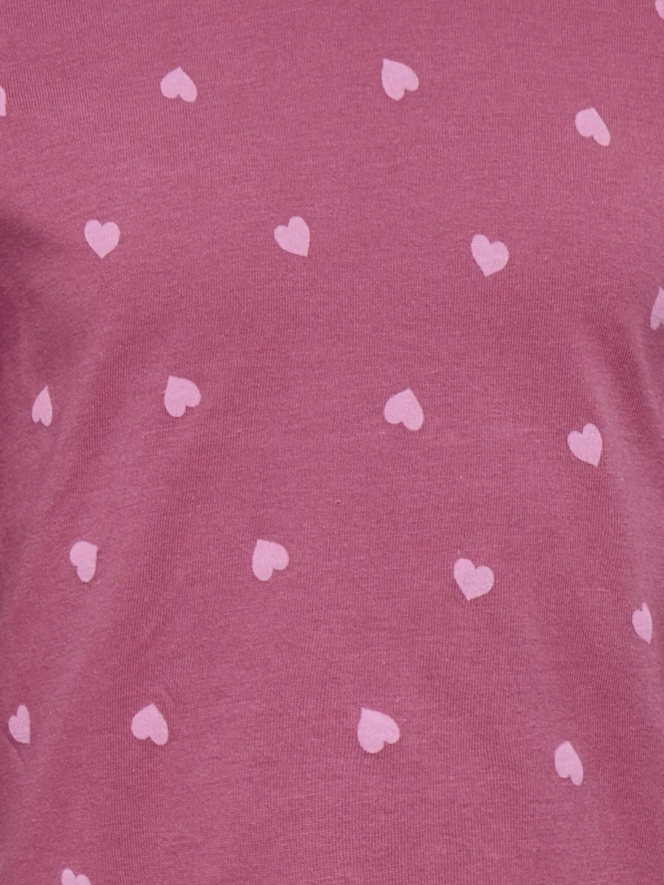 Only pyjama met hartjes donkerroze, foto 4