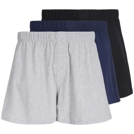 Jack & Jones wijde boxershorts (set van 3) grijs/zwart/donkerblauw, foto 2