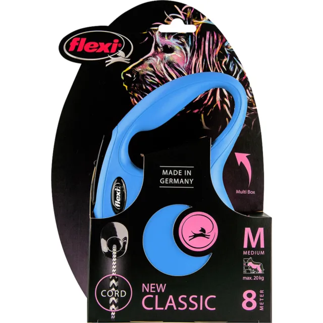 Flexi New Classic rollijn koord 8 m blauw, foto 2