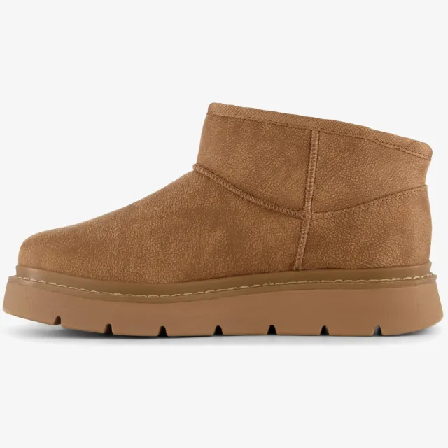 Skechers Slip-ins BOBS gevoerde dames boots cognac Bruin
