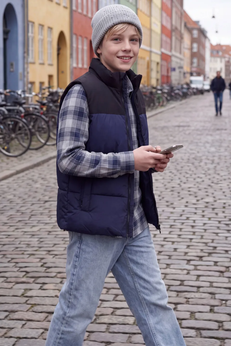 Jack & Jones bodywarmer donkerblauw/zwart, foto 5