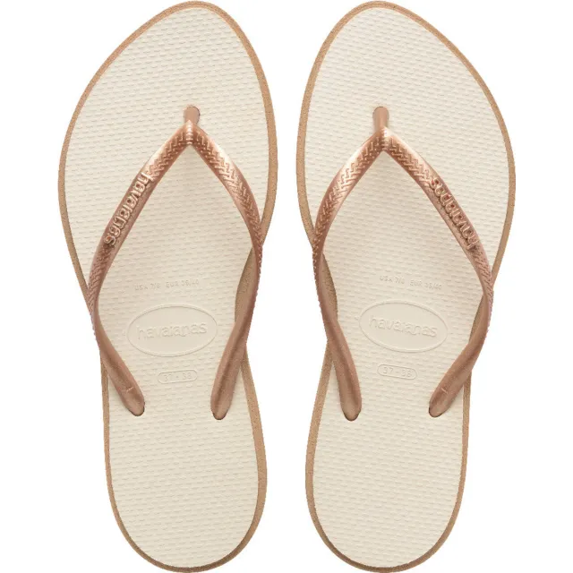 Havaianas Slim Point teenslippers roségoud