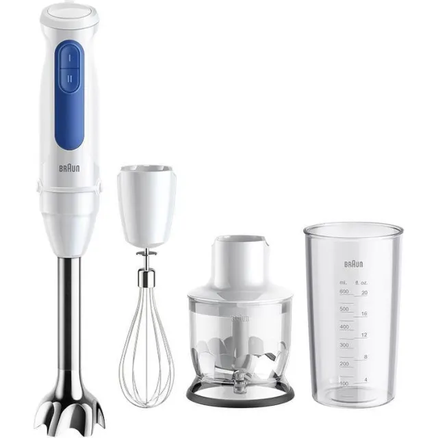 Braun MQ30.202M MultiQuick 3 Staafmixer wit-blauw