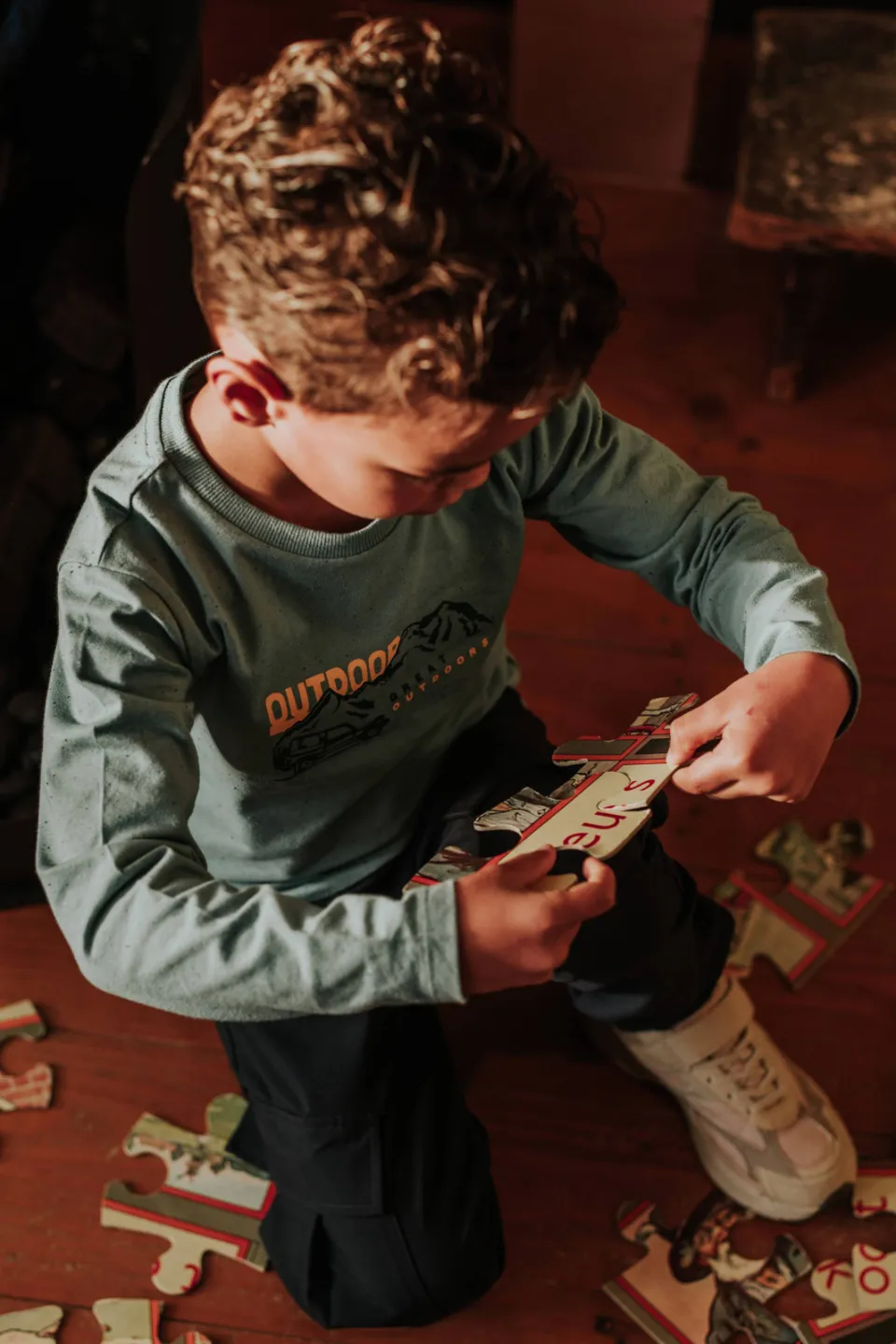 Koko Noko rechtvallende longsleeve met print groen, foto 6