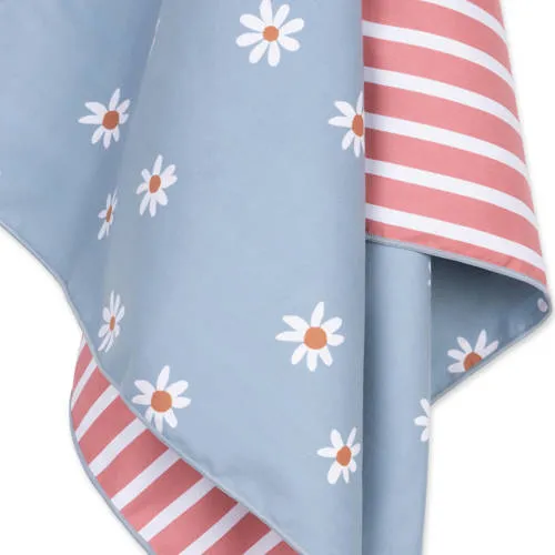 Swim Essentials Daisy Flowers kinderstrandlaken blauw, foto 4