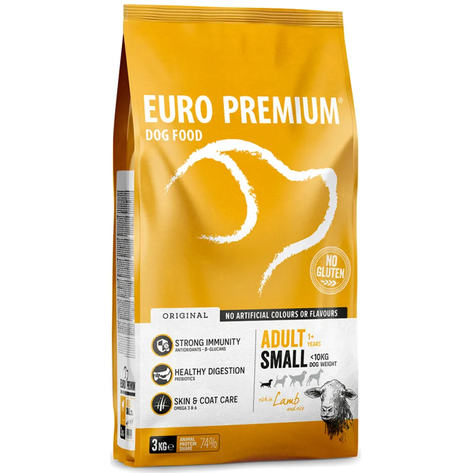 Euro Premium Adult Small lam & rijst hondenvoer 3 kg, foto 3