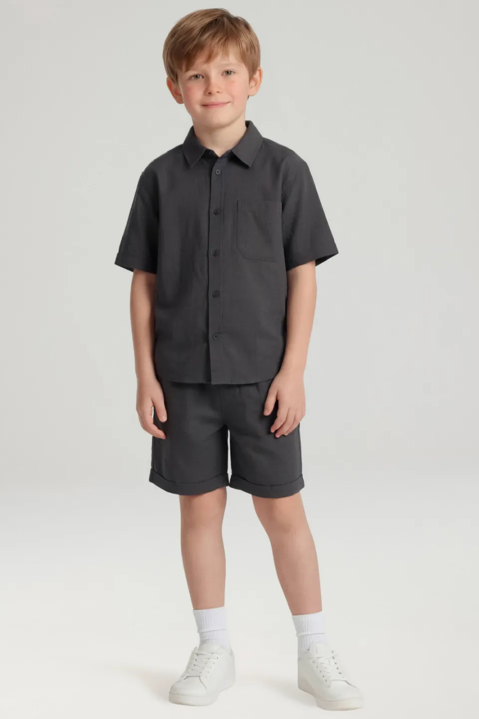 NAME IT KIDS regular casual overhemd donkerblauw, foto 4