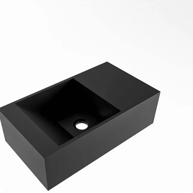 Fontein Mondiaz Tyne 40 cm Solid Surface Positie Links Zonder Kraangat Urban, foto 2
