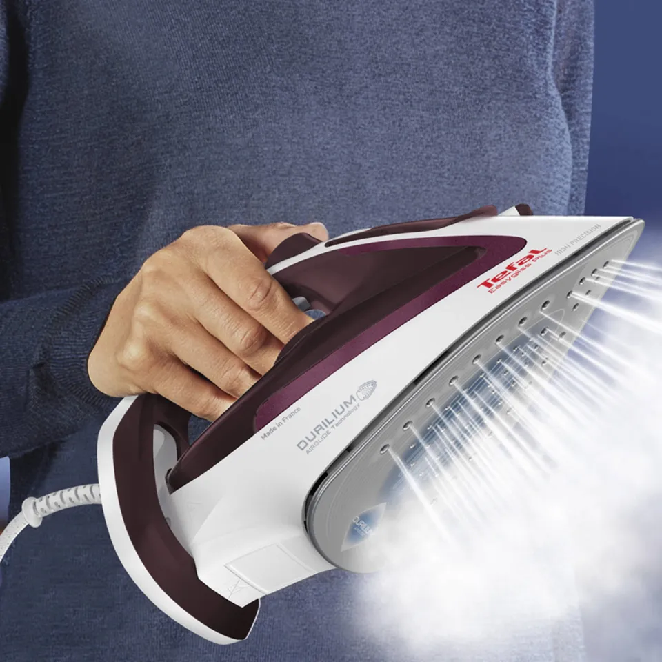 Tefal Easygliss Plus FV5714 stoomstrijkijzer wit-bordeaux, foto 7