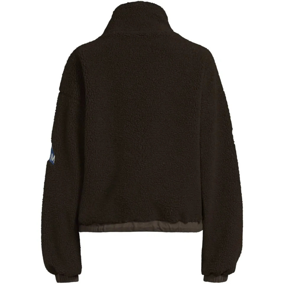 Harper & Yve Teddy pullover met patches - donkerbruin, foto 3