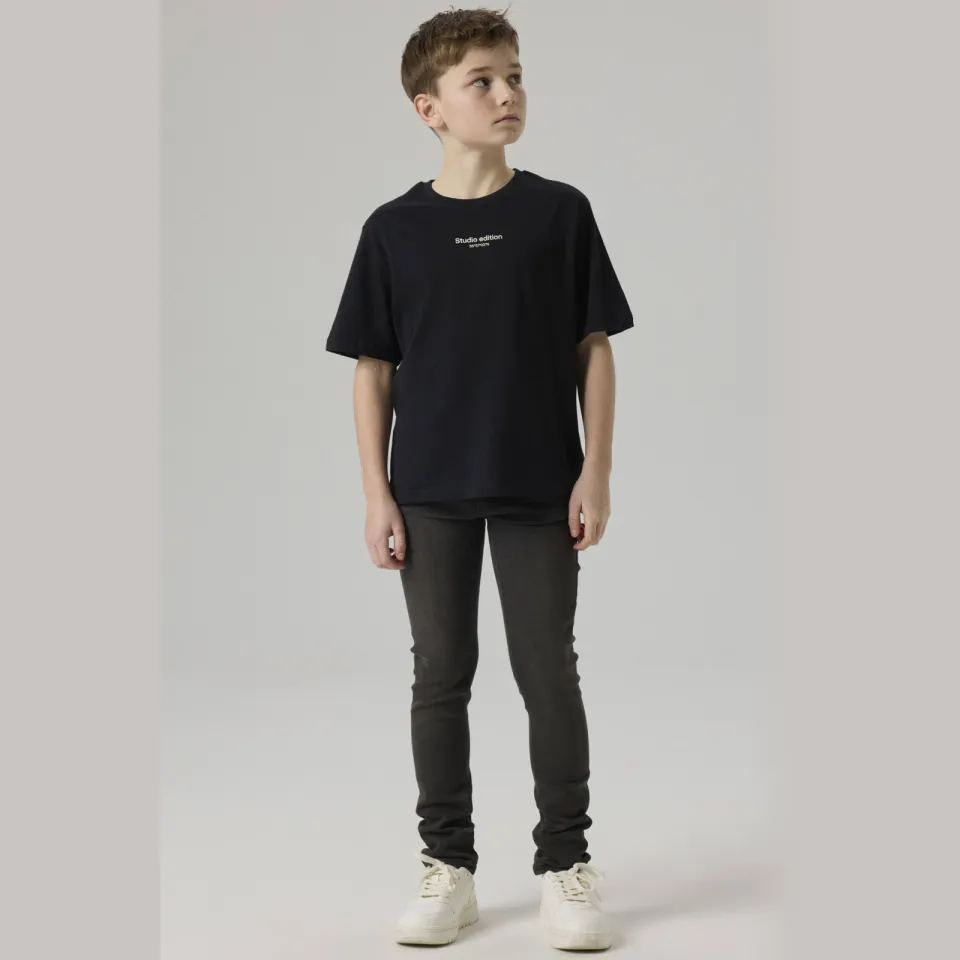 NAME IT KIDS slim fit jeans NKMSILAS black denim