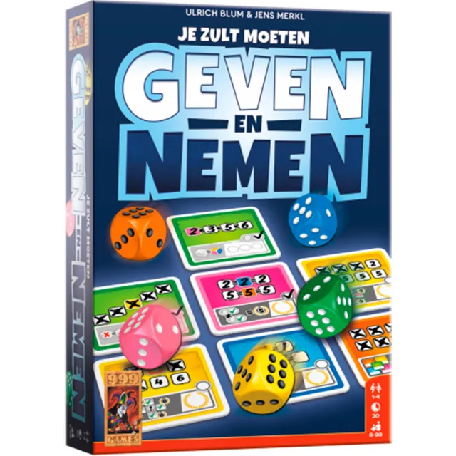 999 Games Geven en Nemen dobbelspel