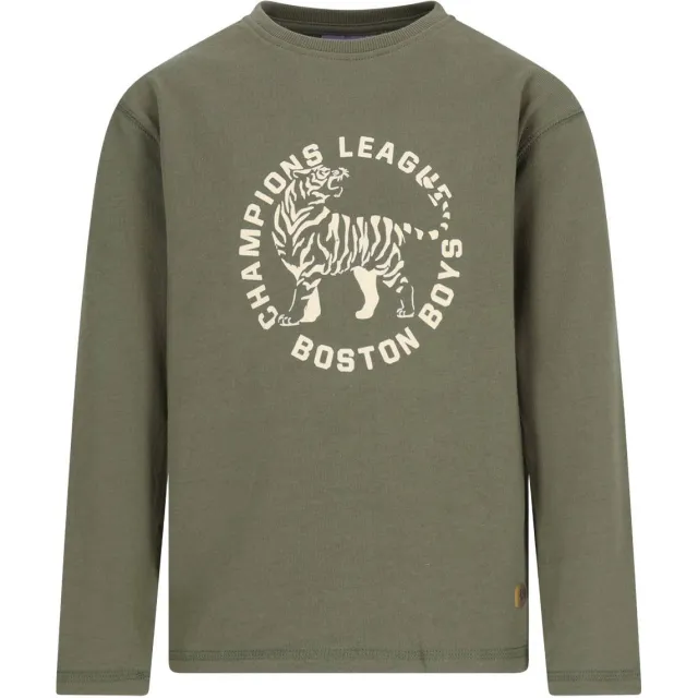 Like Flo longsleeve met print armygroen, foto 2