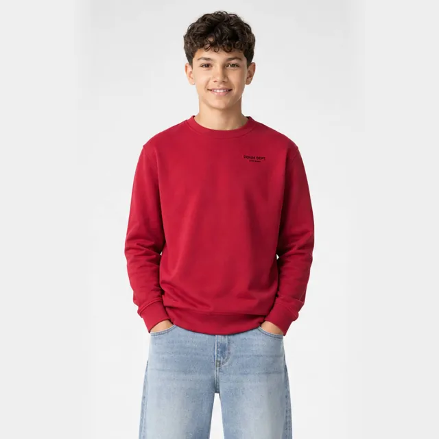 Cars sweater met logo - donkerrood