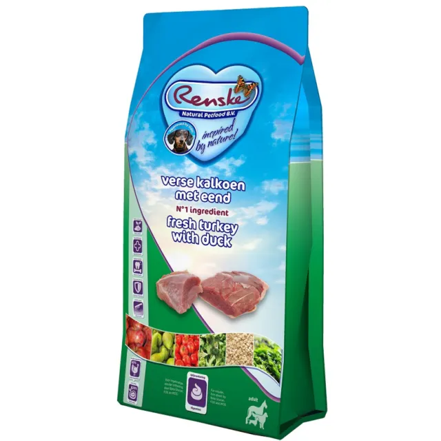 Renske Super Premium Adult hondenvoer kalkoen-eend 12 kg