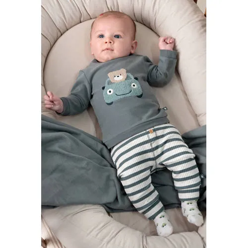 Feetje Beep Beep casual broek zeegroen zeegroen/ecru, foto 4