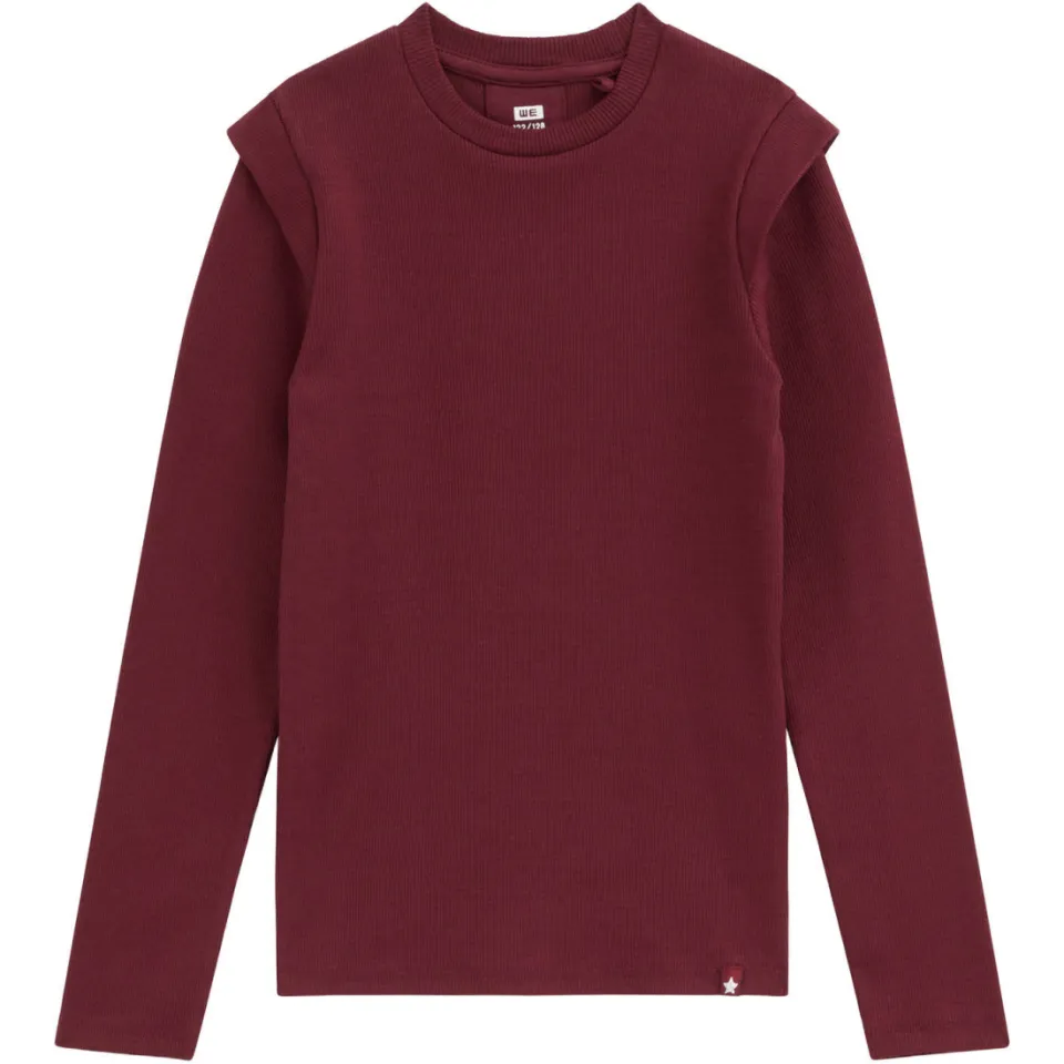 WE Fashion longsleeve donkerrood, foto 2