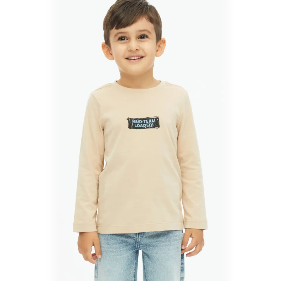 s.Oliver longsleeve met print ecru, foto 4