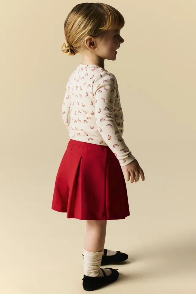 NAME IT gebreide longsleeve met print beige