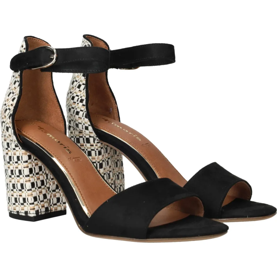 Tamaris sandalen met hak zwart, foto 3