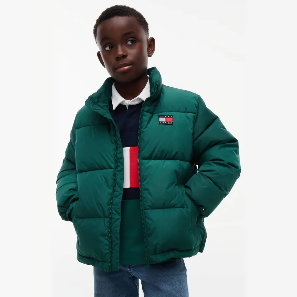 Tommy Hilfiger pufferjas groen