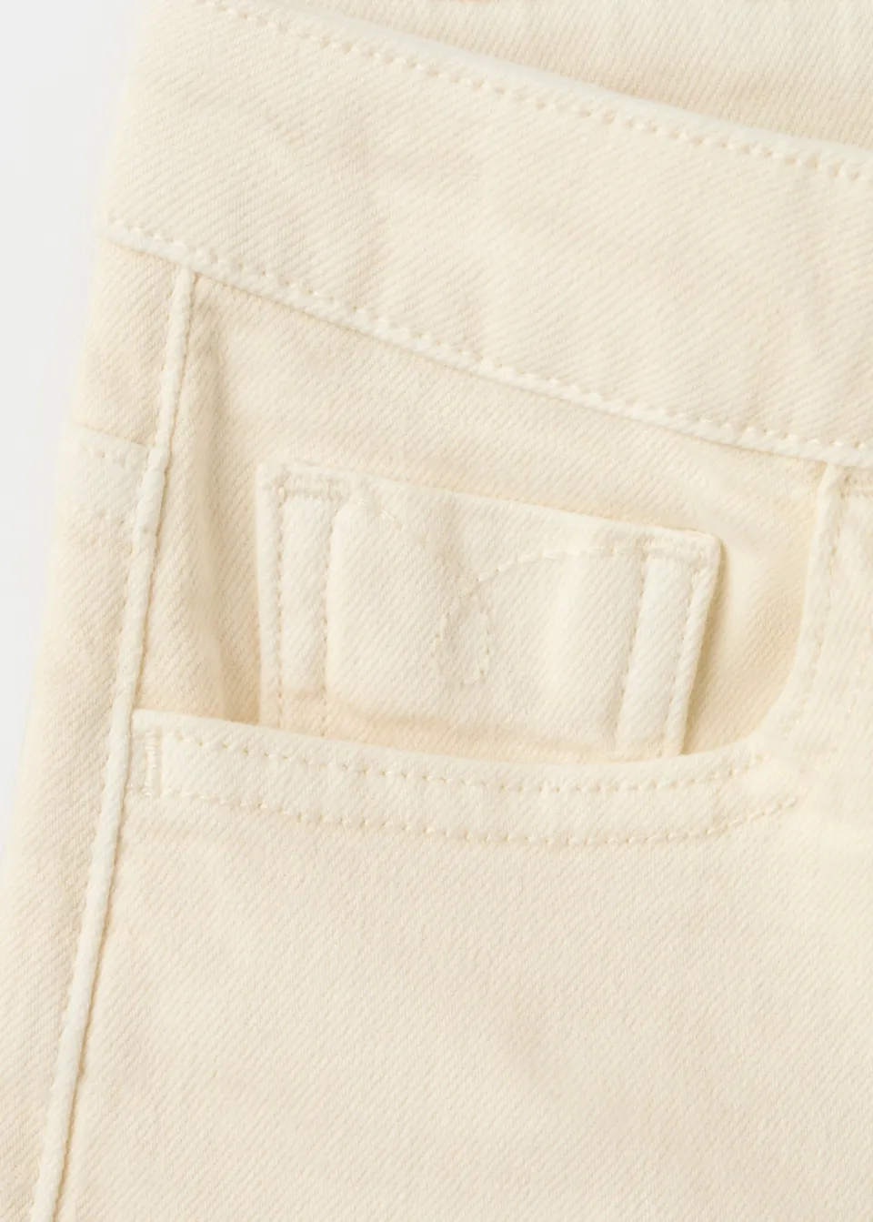 Mango Kids denimshort lichtgeel, foto 4