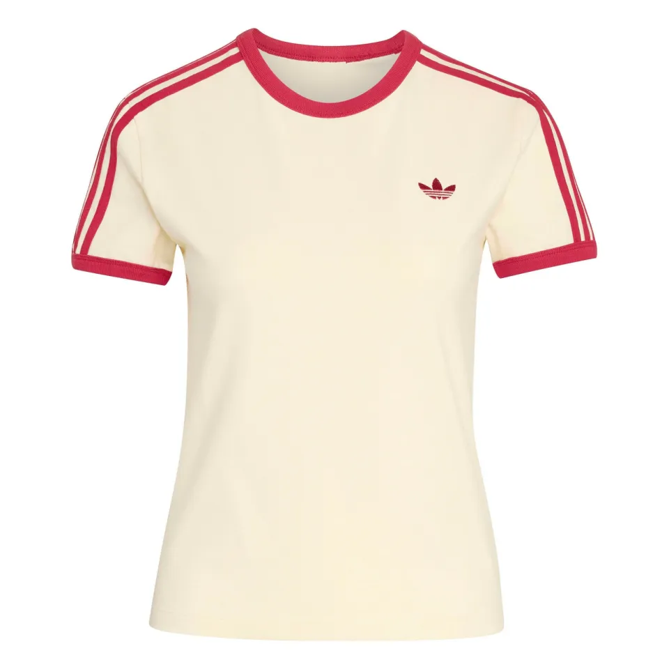 Adidas Originals Cali T-shirt - ecru/rood, foto 3