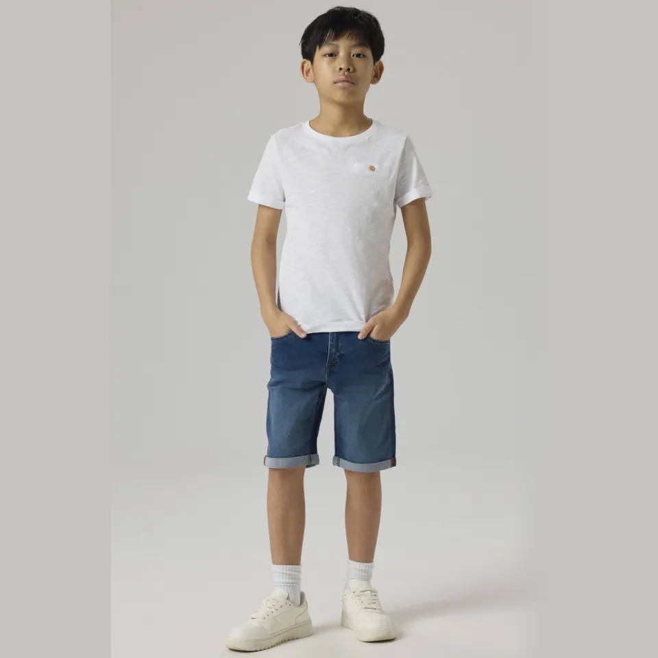 NAME IT NKMSILAS jeansshort medium blue denim, foto 6