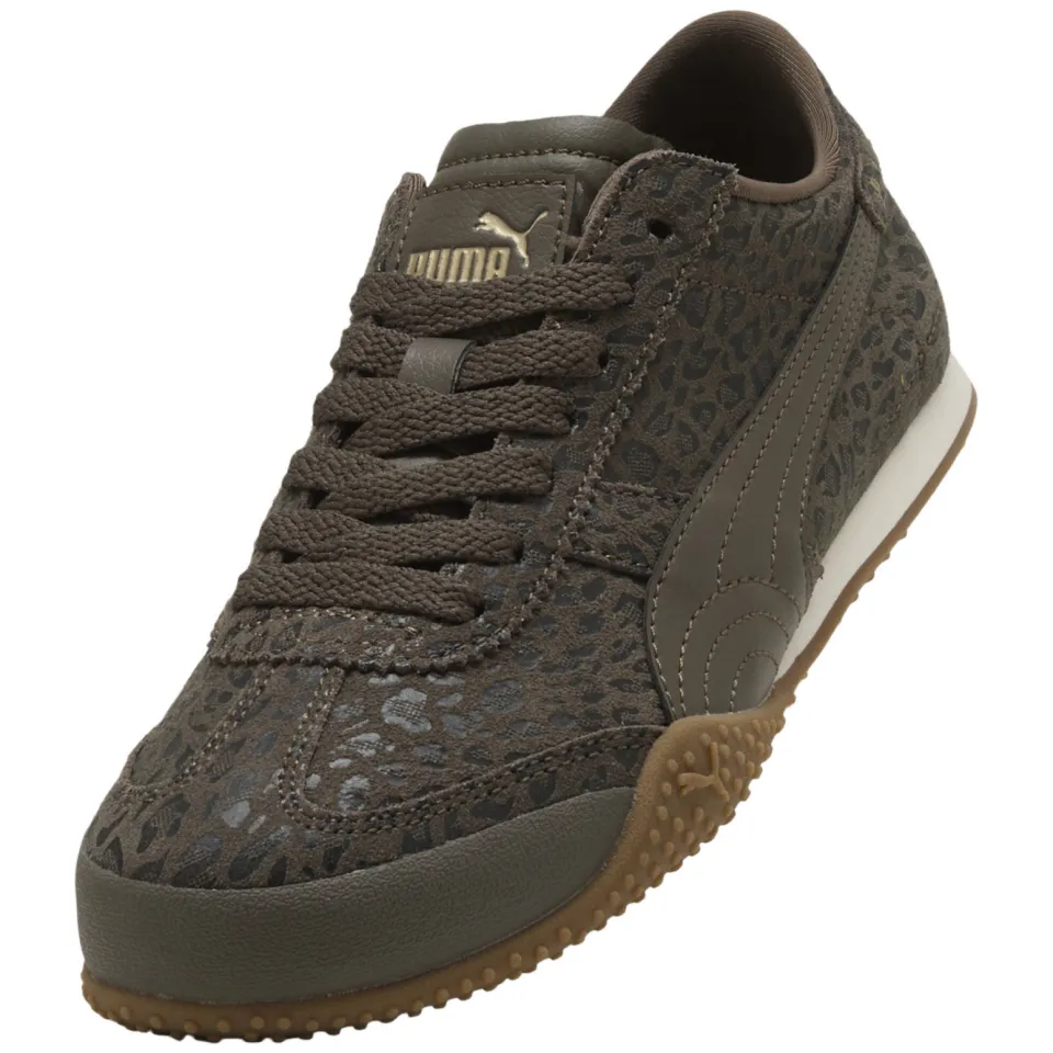 Puma Bella suède sneakers met panterprint - donkerbruin, foto 4
