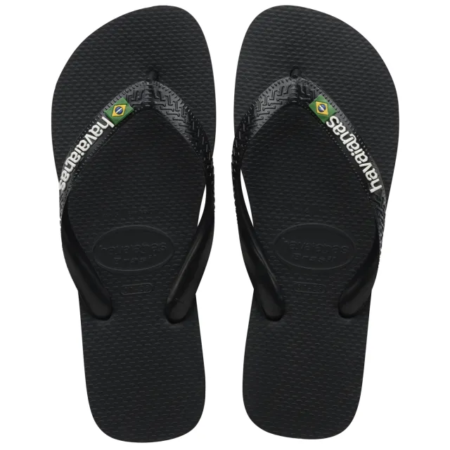 Havaianas Brasil Logo teenslipper zwart