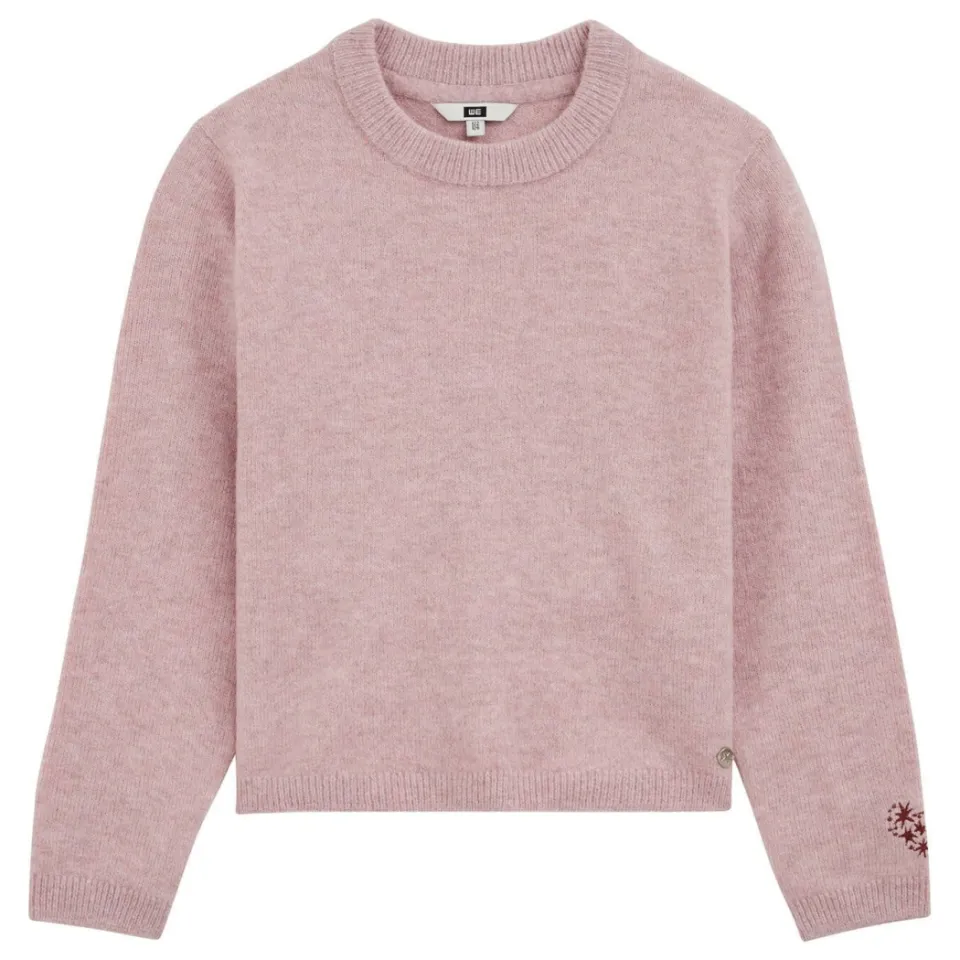 WE Fashion gebreide trui met wol - oudroze, foto 2
