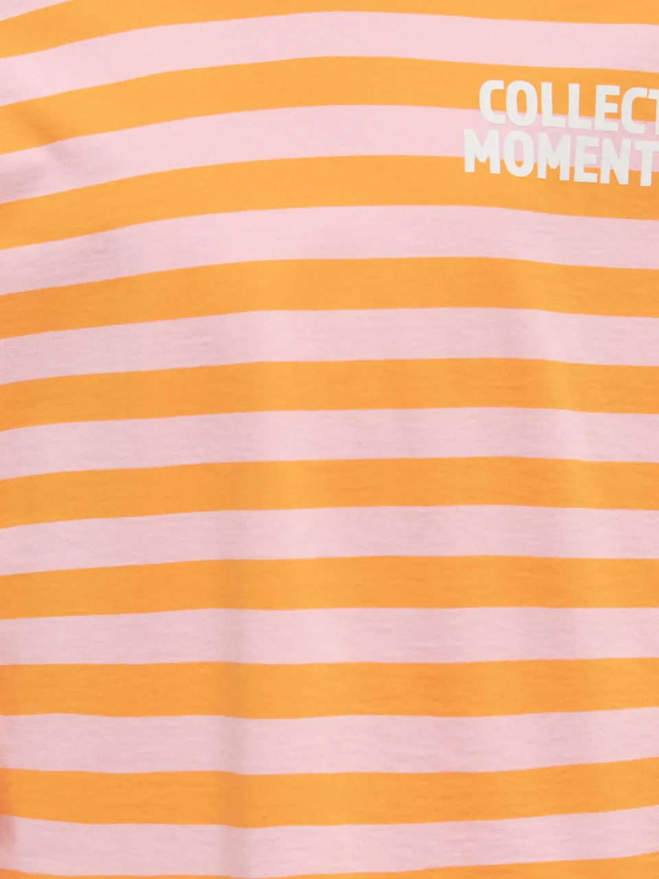 Only gestreepte longsleeve oranje/roze, foto 4