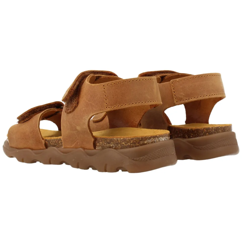 Develab leren sandalen cognac, foto 3