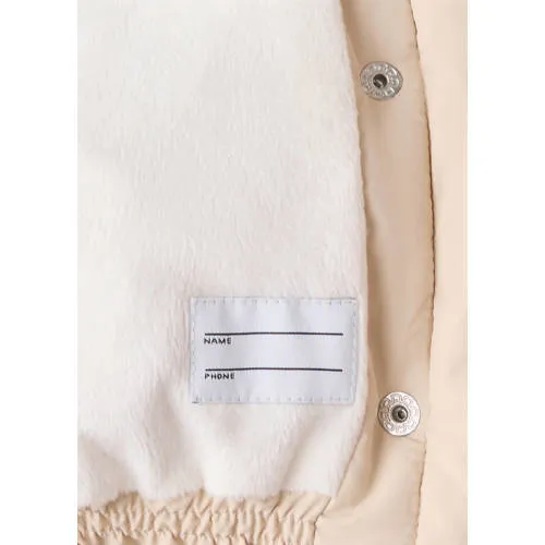 Mango Kids gewatteerde winterjas beige, foto 3