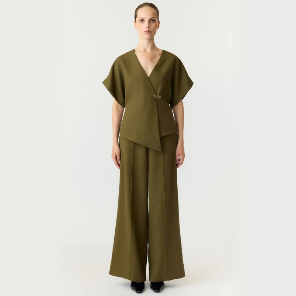 Yas asymmetrische top - groen